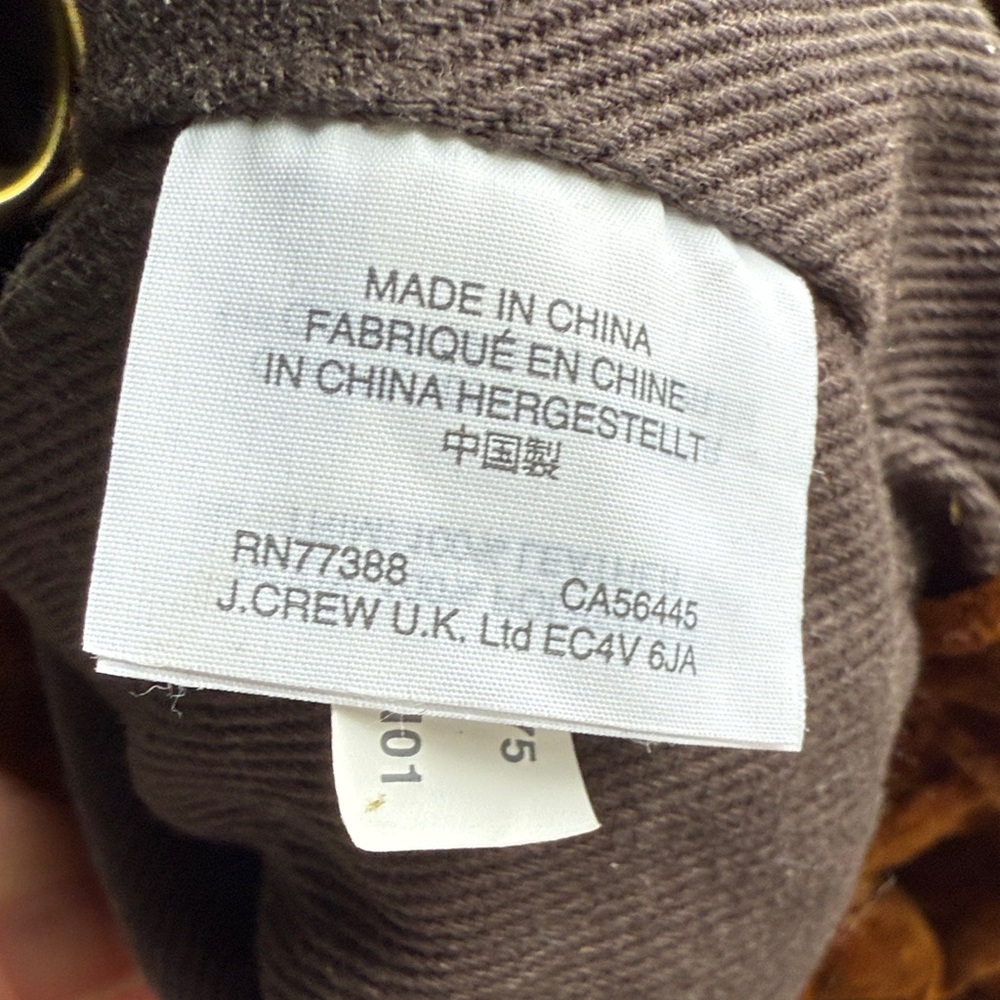 Madewell EUC Brown Velvet Drawstring Bag - Picture 12 of 13